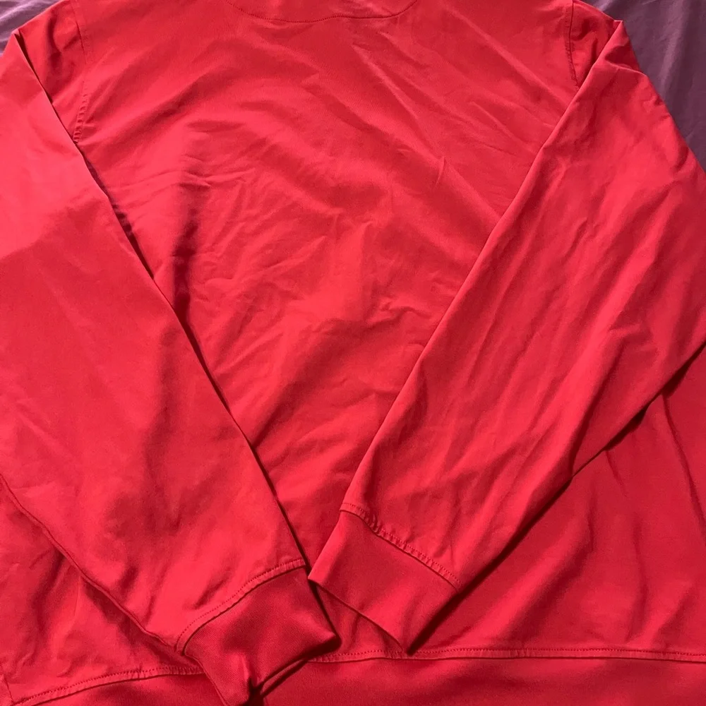 Footjoy XL 1/4 Zip Pullover Red - Picture 3 of 5